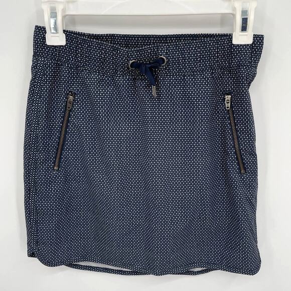 Athleta Blue Pattern Zippered Skort // XXS - Picture 1 of 8